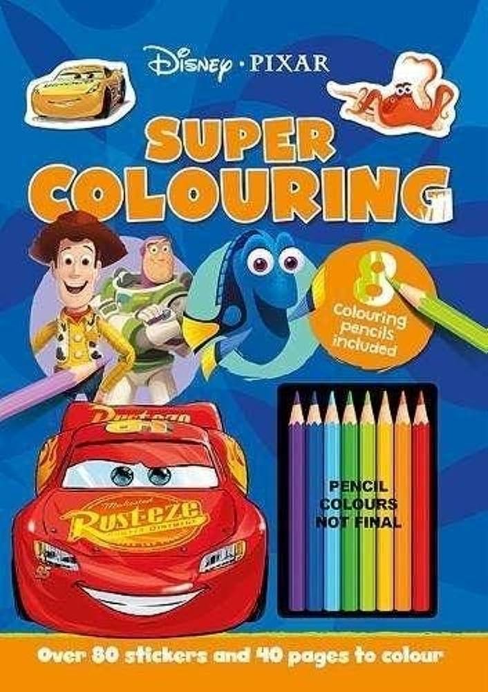 COLOURING TIME XTRA DISNEY DISNEY PIXAR MIXED SUPER COLOURING