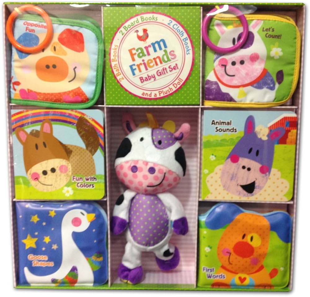 DELUXE BABY'S GIFT SET - FARM FRIENDS