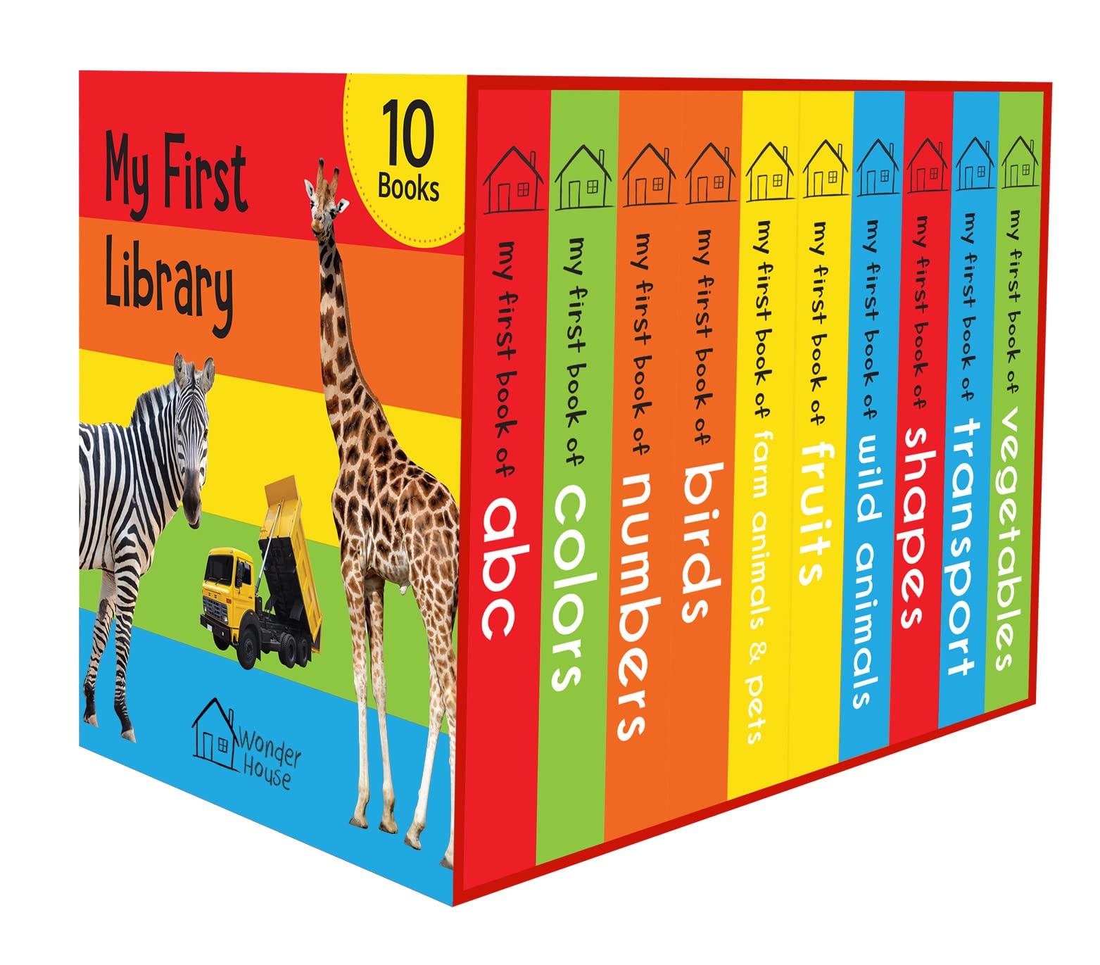 MY FIRST LIBRARY_BOXSET OF 10 BOARD BOOKS FOR K